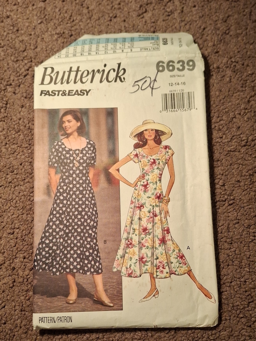 6639 Butterick Pattern